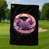 Cancer Zodiac Symbol Golf Towel thumb 1