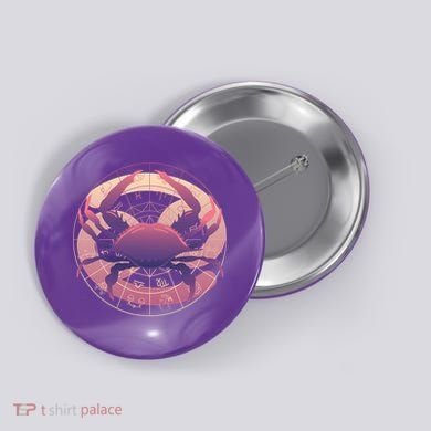 Cancer Zodiac Symbol Button