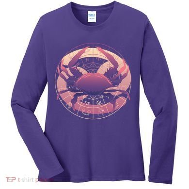 Cancer Zodiac Symbol Women's Long Sleeve Shirt