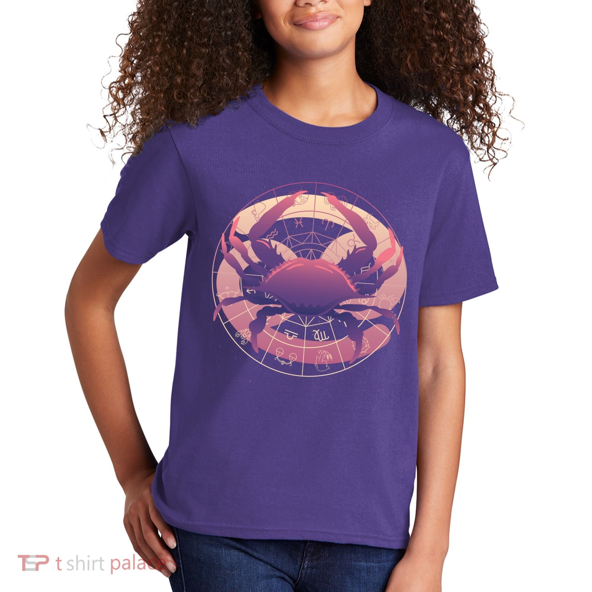 Cancer Zodiac Symbol Kids T-Shirt
