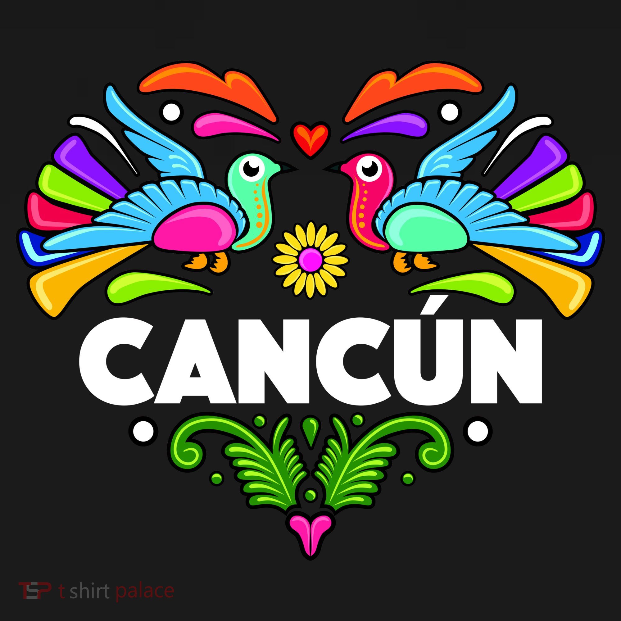 Cancun Artistic Heart Bucket Hat