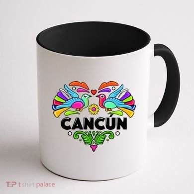 Cancun Artistic Heart Coffee Mug back