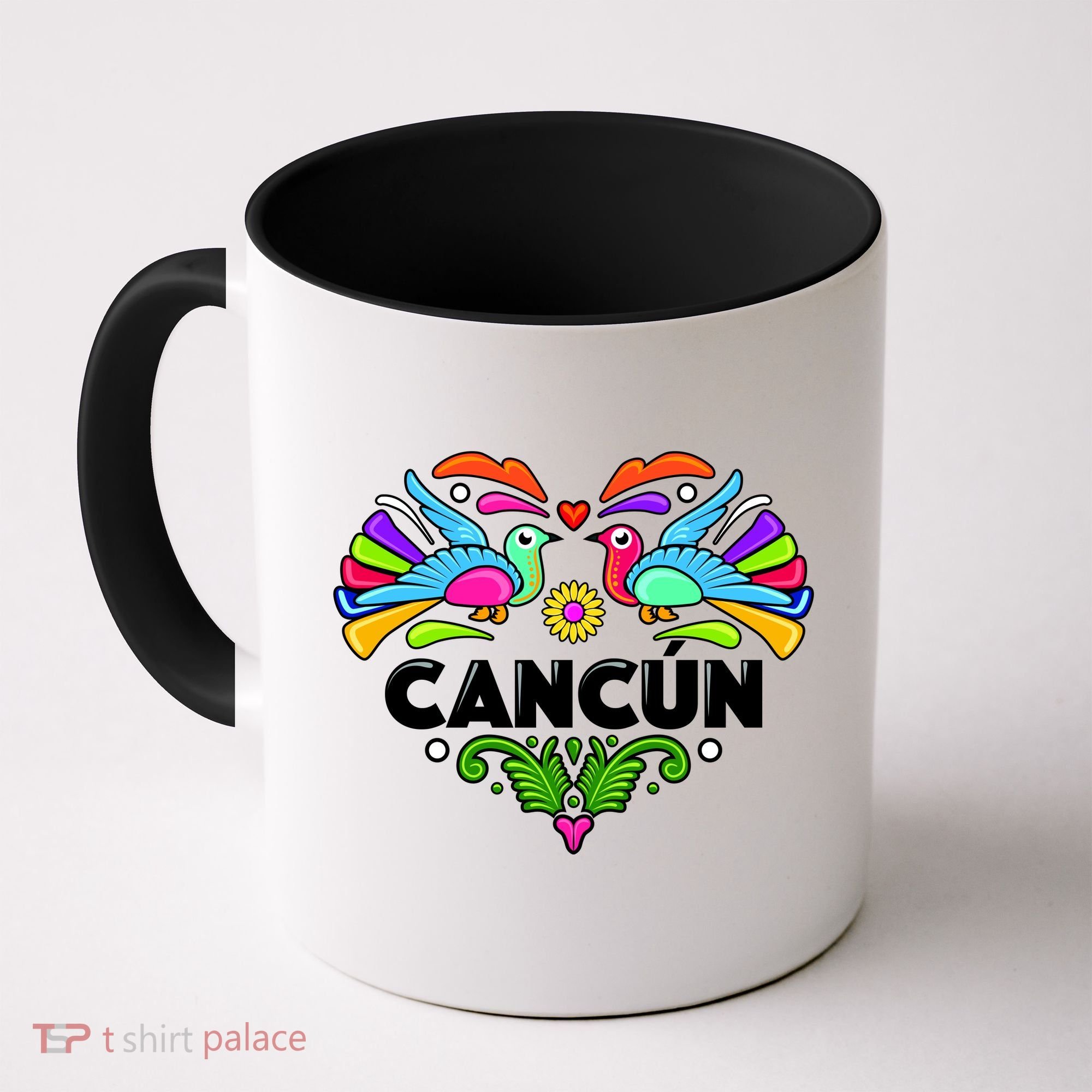 Cancun Artistic Heart Coffee Mug