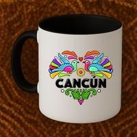 Cancun Artistic Heart Coffee Mug thumb 2