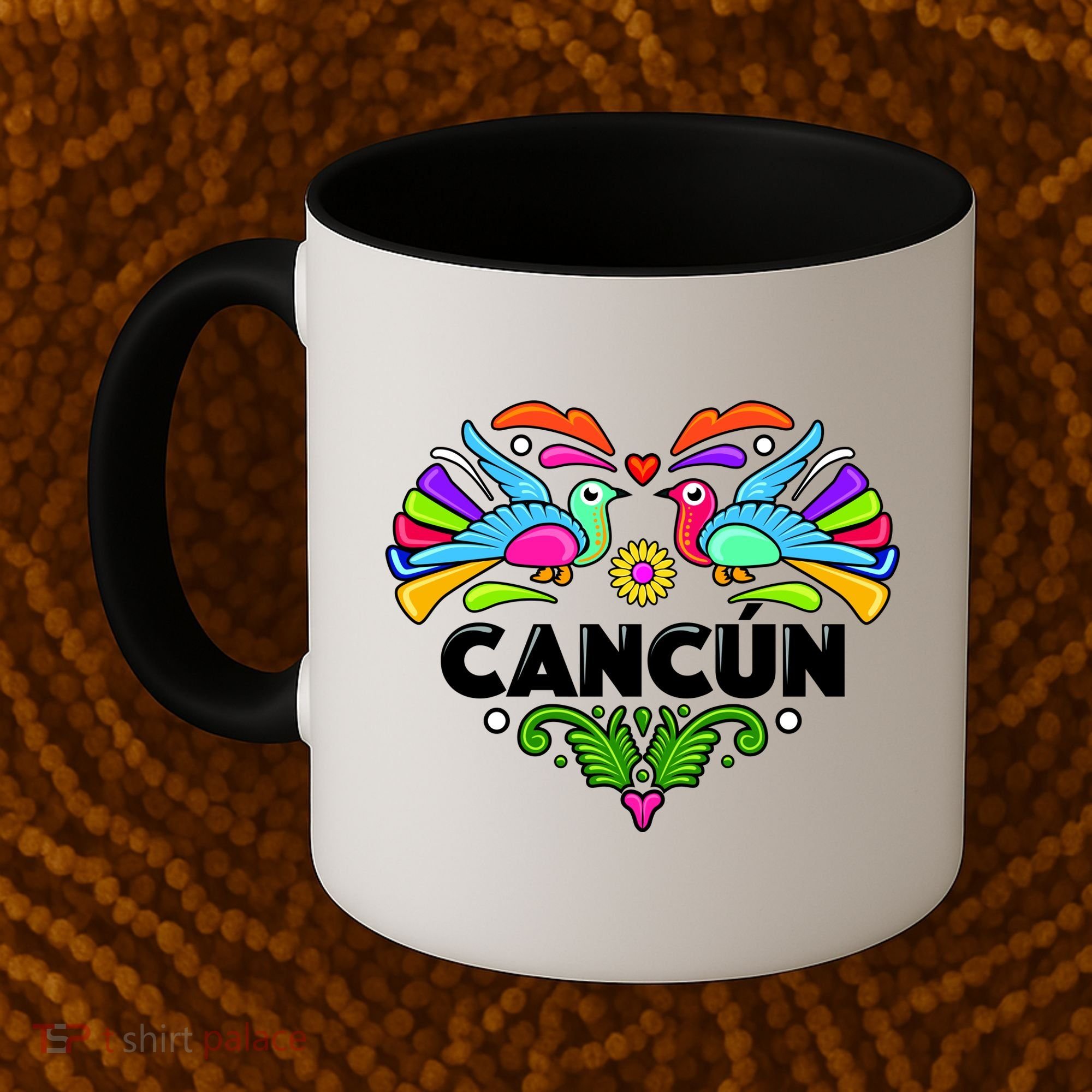 Cancun Artistic Heart Coffee Mug