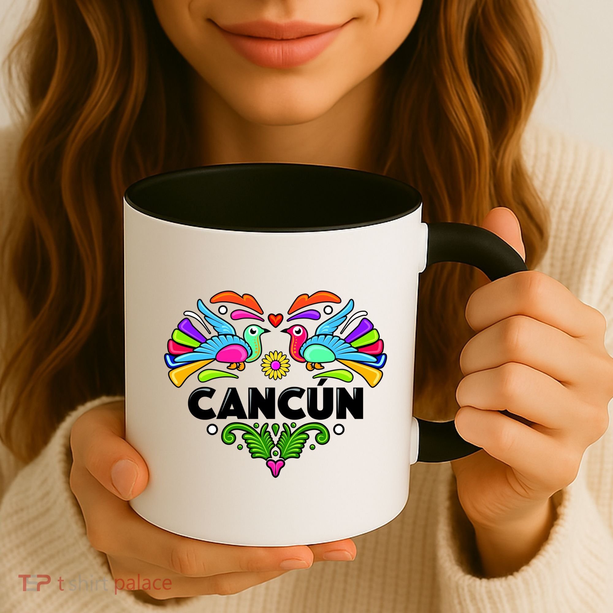 Cancun Artistic Heart Coffee Mug