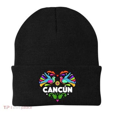Cancun Artistic Heart Beanie