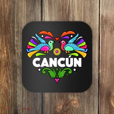 Cancun Artistic Heart Coaster