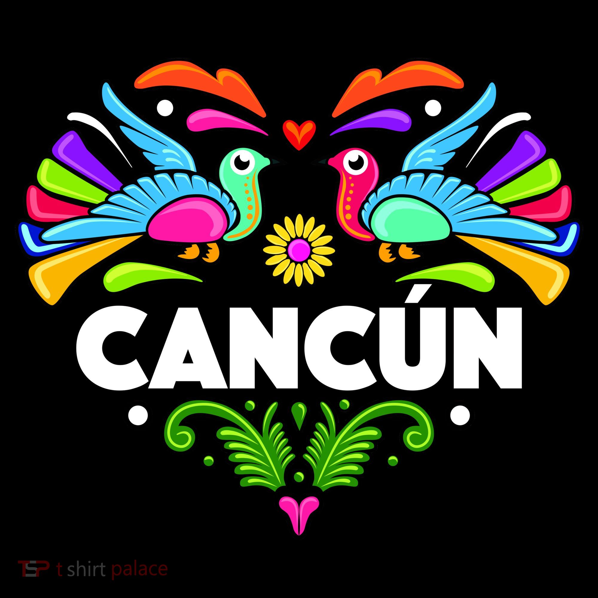 Cancun Artistic Heart Women's Tank Top