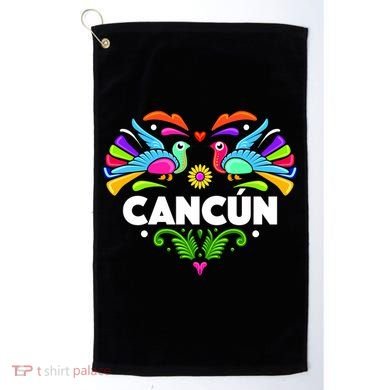 Cancun Artistic Heart Golf Towel