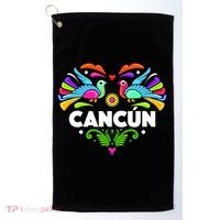 Cancun Artistic Heart Golf Towel thumb 0