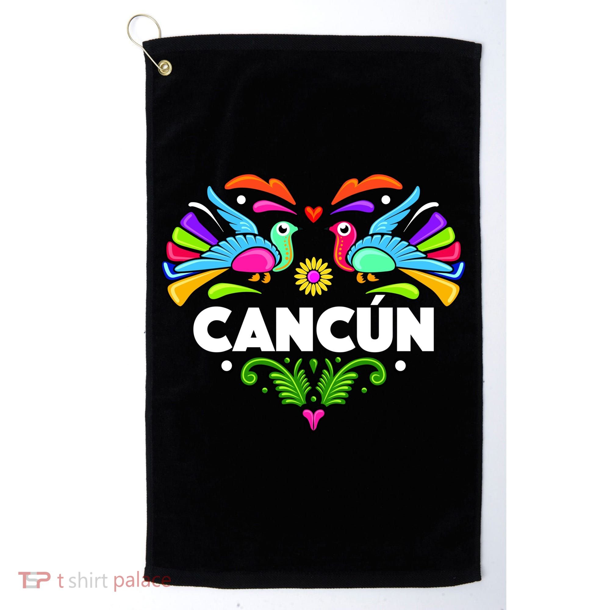 Cancun Artistic Heart Golf Towel