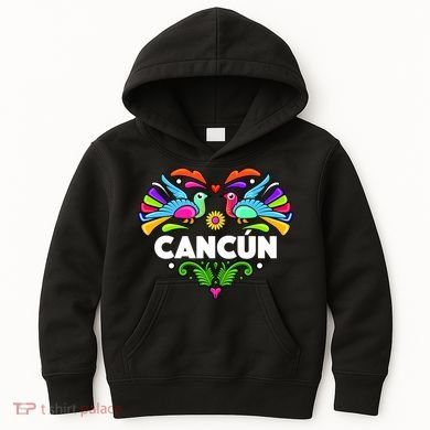 Cancun Artistic Heart Kids Hoodie