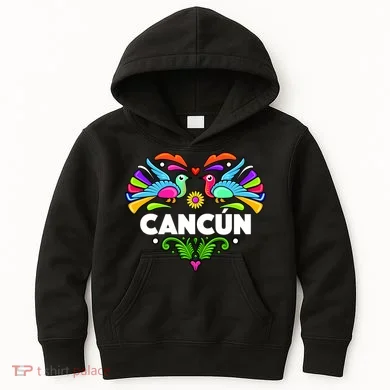 Cancun Artistic Heart Kids Hoodie