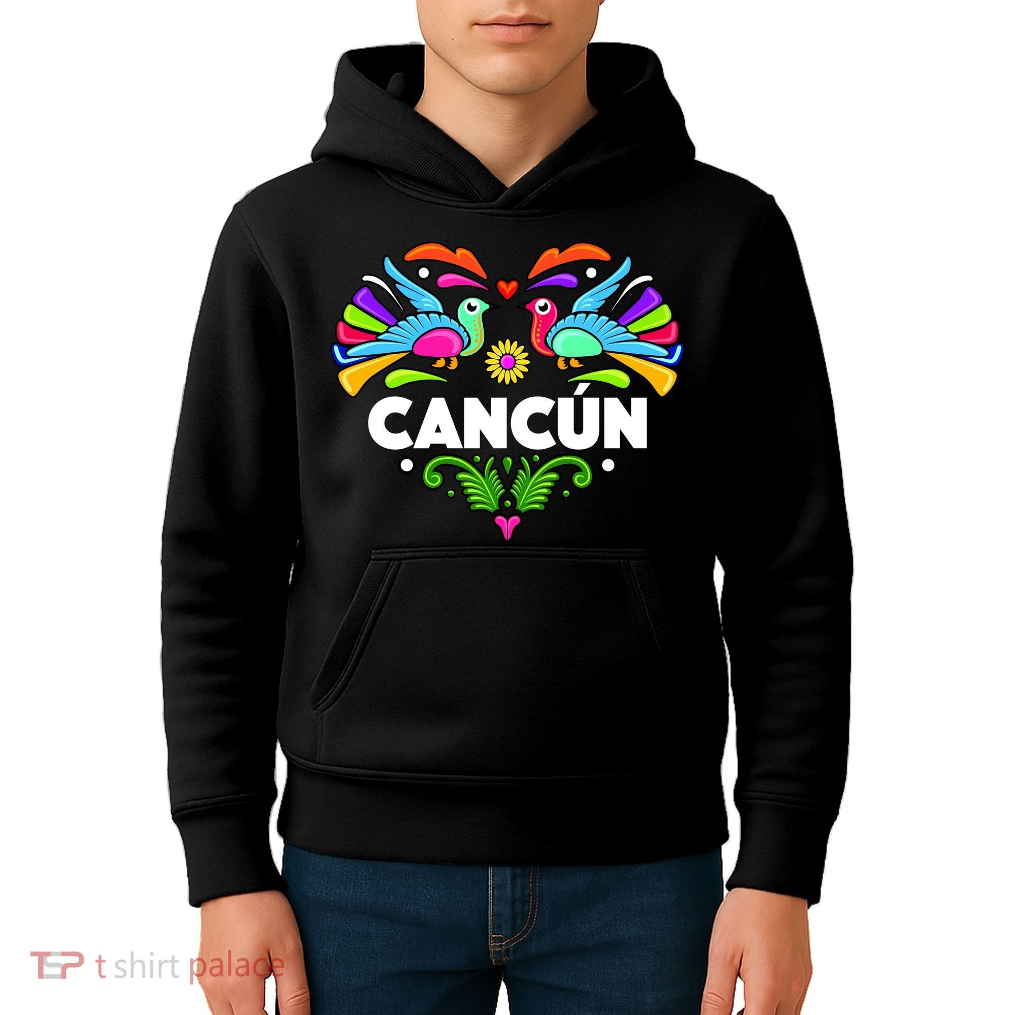 Cancun Artistic Heart Kids Hoodie