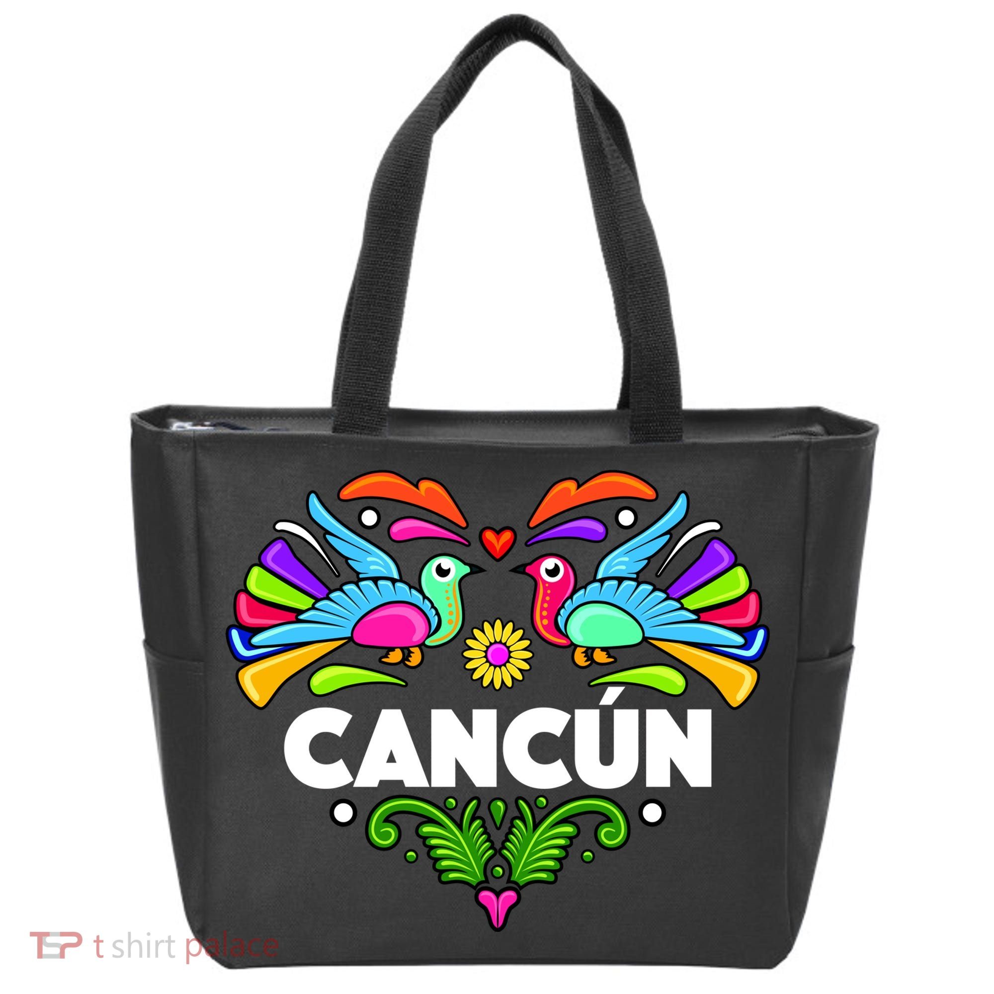 Cancun Artistic Heart Tote Bag
