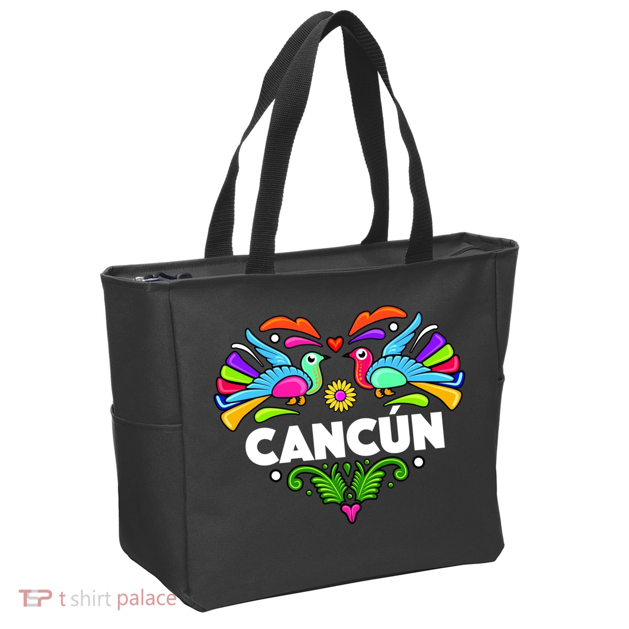 Cancun Artistic Heart Tote Bag
