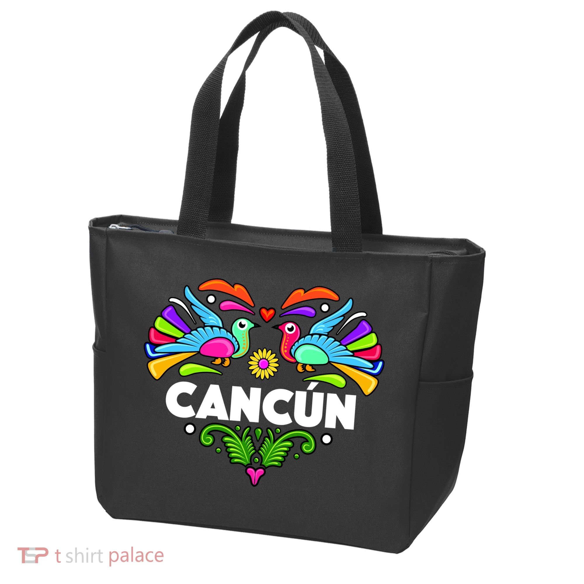 Cancun Artistic Heart Tote Bag