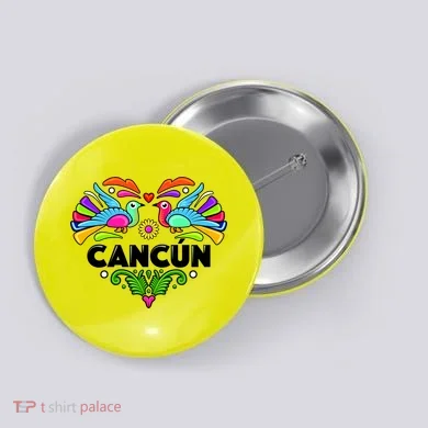 Cancun Artistic Heart Button