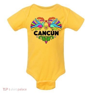Cancun Artistic Heart Baby Bodysuit