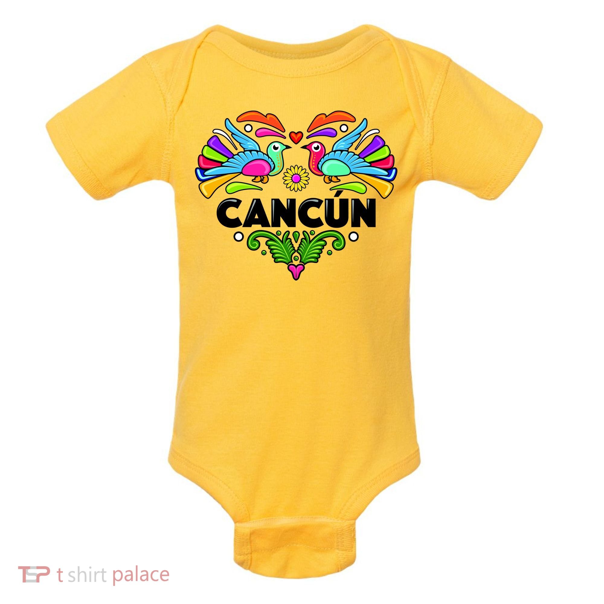 Cancun Artistic Heart Baby Bodysuit