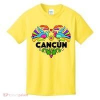 Cancun Artistic Heart Kids T-Shirt thumb 0