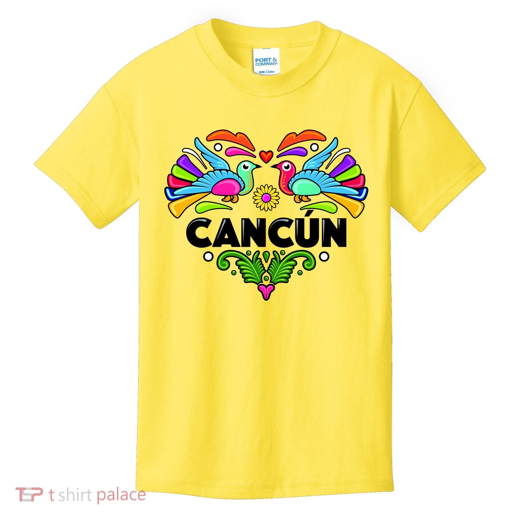 Cancun Artistic Heart Kids T-Shirt