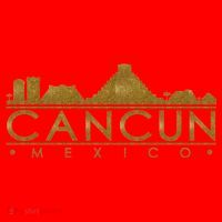 Cancun Limited Edition Gold Glitz Santa Hat thumb 1