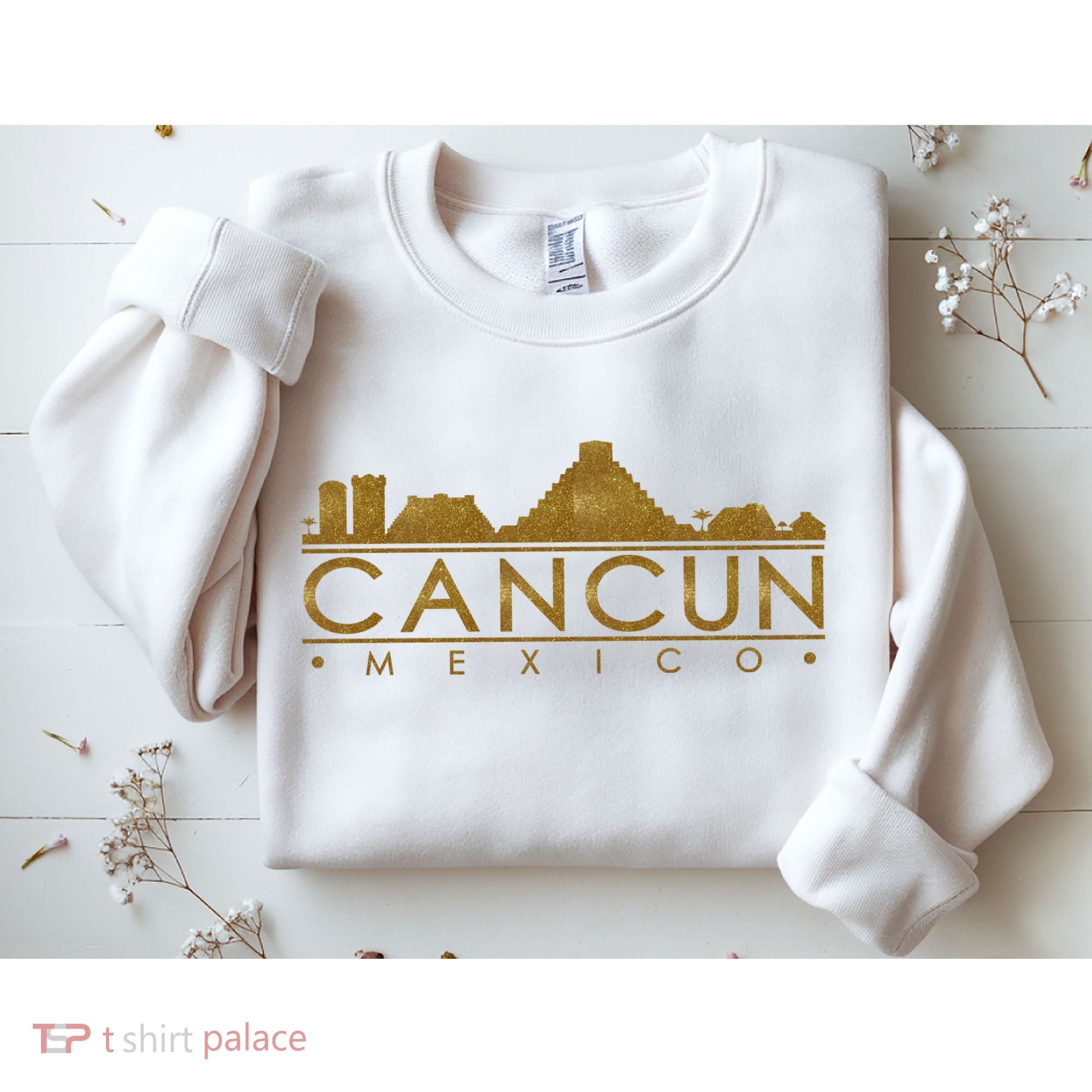 Cancun Limited Edition Gold Glitz Sweatshirt
