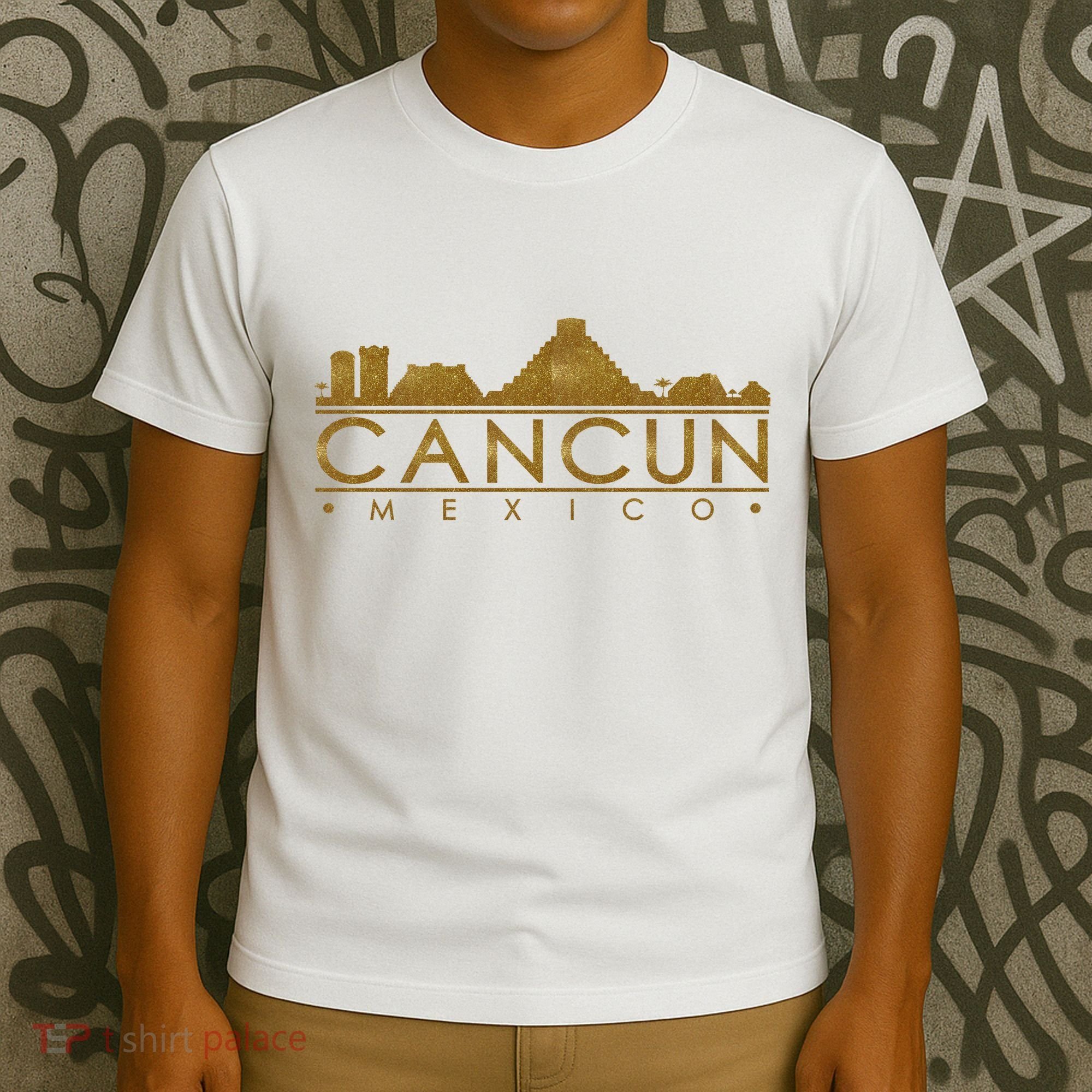 Cancun Limited Edition Gold Glitz T-Shirt
