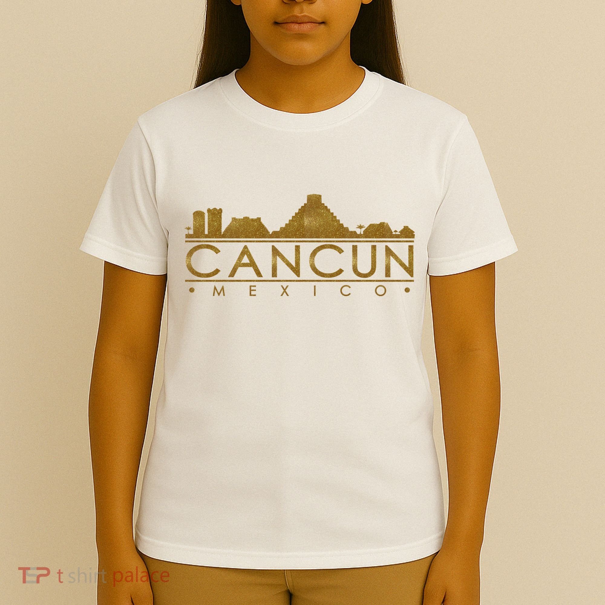 Cancun Limited Edition Gold Glitz T-Shirt