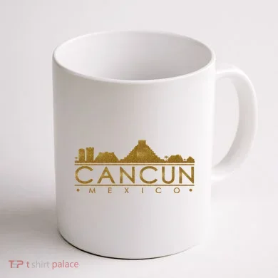 Cancun Limited Edition Gold Glitz Coffee Mug back