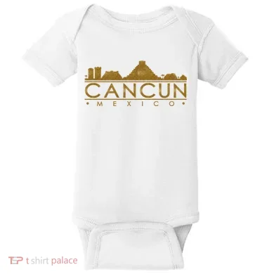 Cancun Limited Edition Gold Glitz Baby Bodysuit
