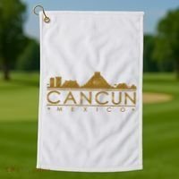 Cancun Limited Edition Gold Glitz Golf Towel thumb 1