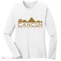 Cancun Limited Edition Gold Glitz Women's Long Sleeve Shirt thumb 0