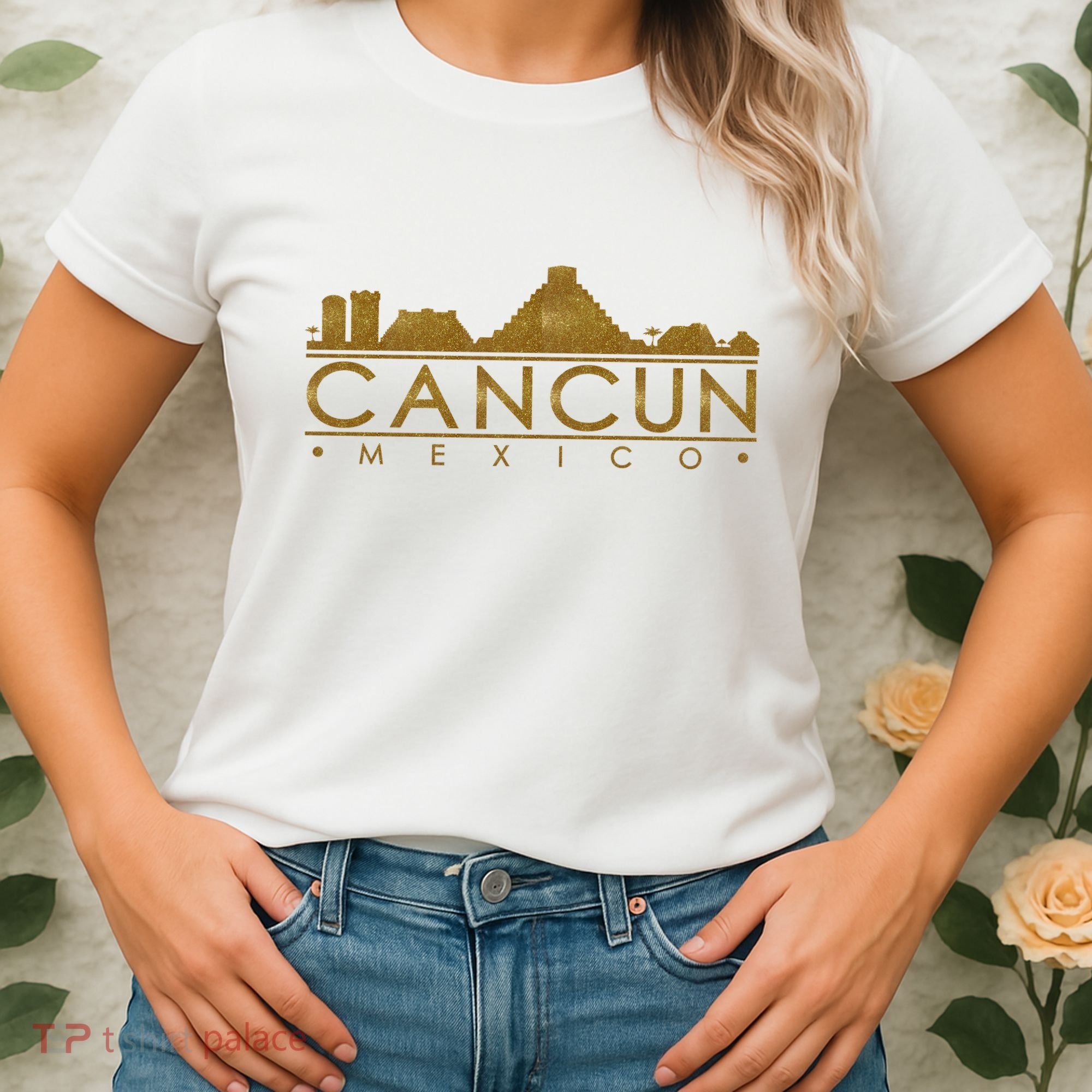 Cancun Limited Edition Gold Glitz Women's T-Shirt