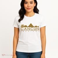 Cancun Limited Edition Gold Glitz Women's T-Shirt thumb 4