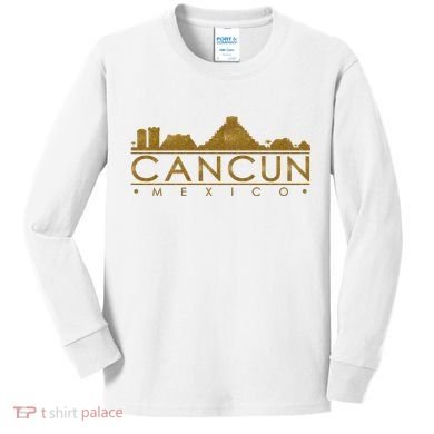 Cancun Limited Edition Gold Glitz Kids Long Sleeve Shirt