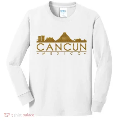 Cancun Limited Edition Gold Glitz Kids Long Sleeve Shirt