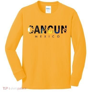Cancun Mexico Kids Long Sleeve Shirt