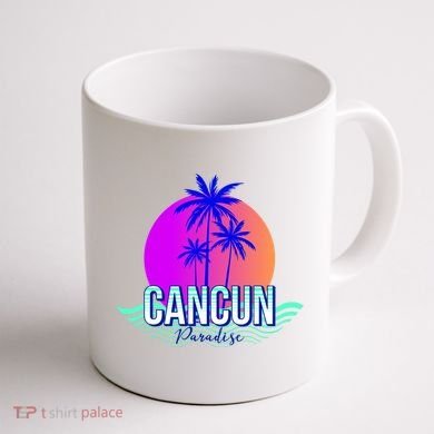 Cancun Paradise Coffee Mug back