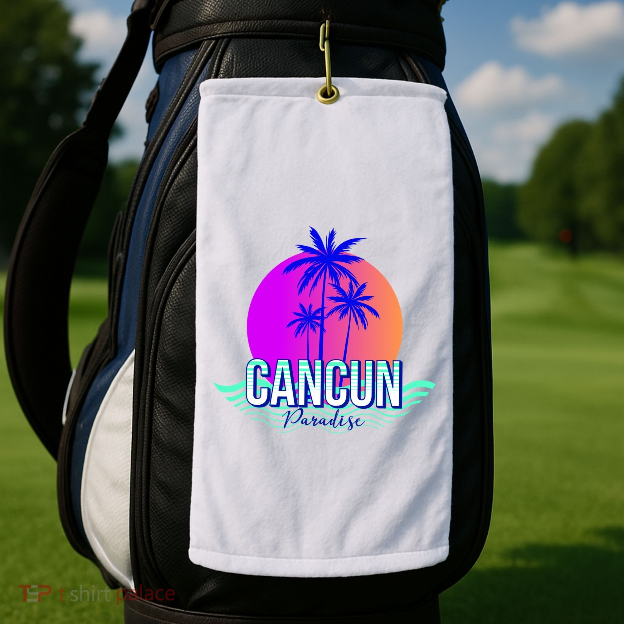 Cancun Paradise Golf Towel