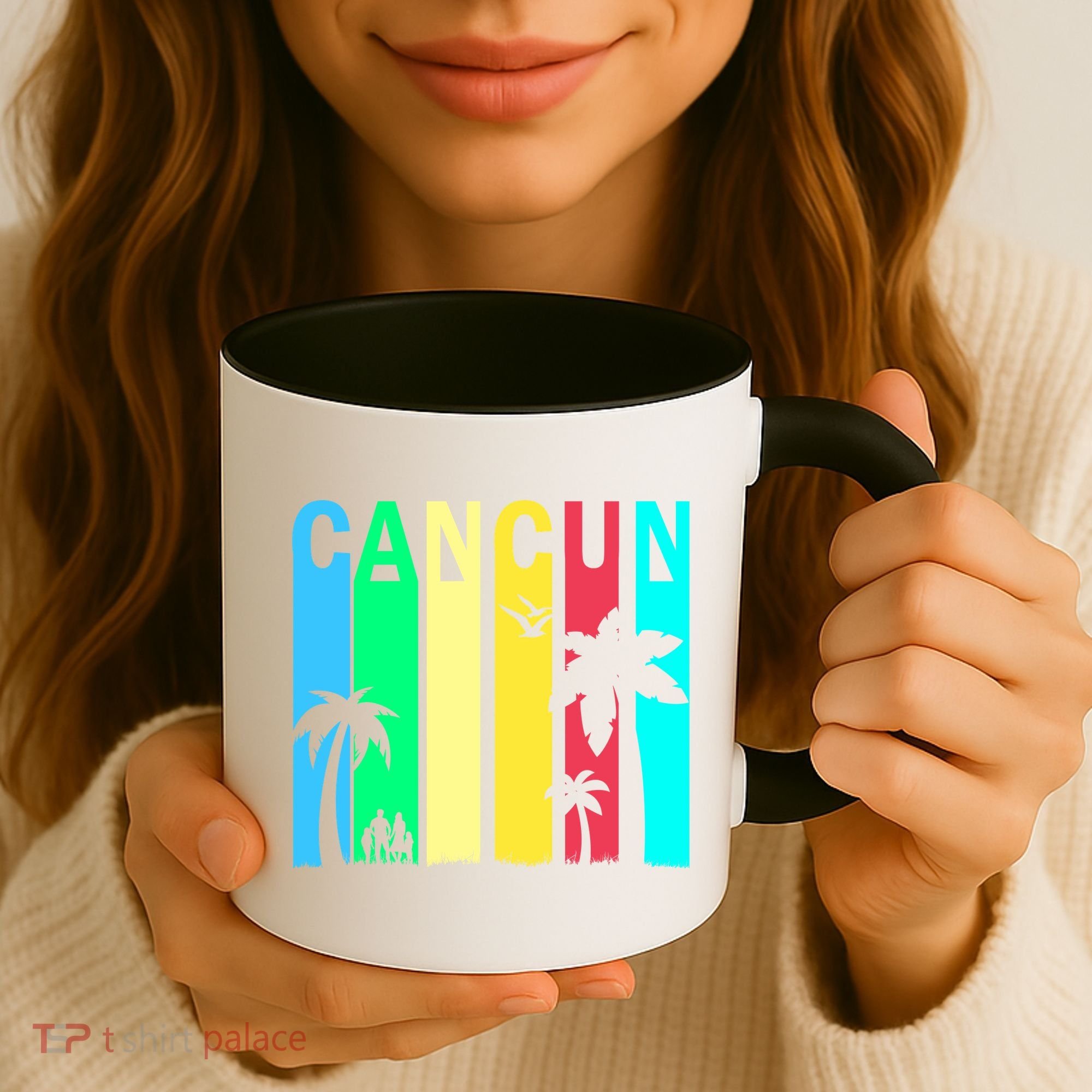 Cancun Retro Logo Coffee Mug
