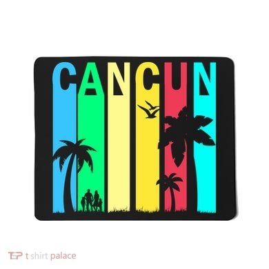 Cancun Retro Logo Mousepad