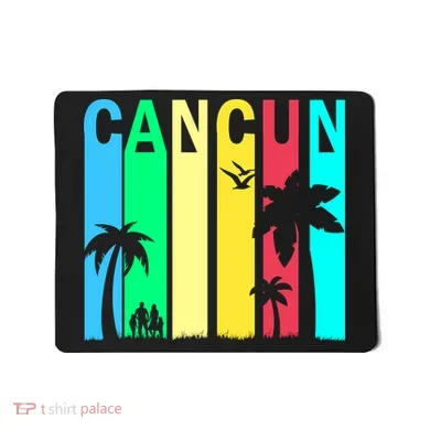 Cancun Retro Logo Mousepad