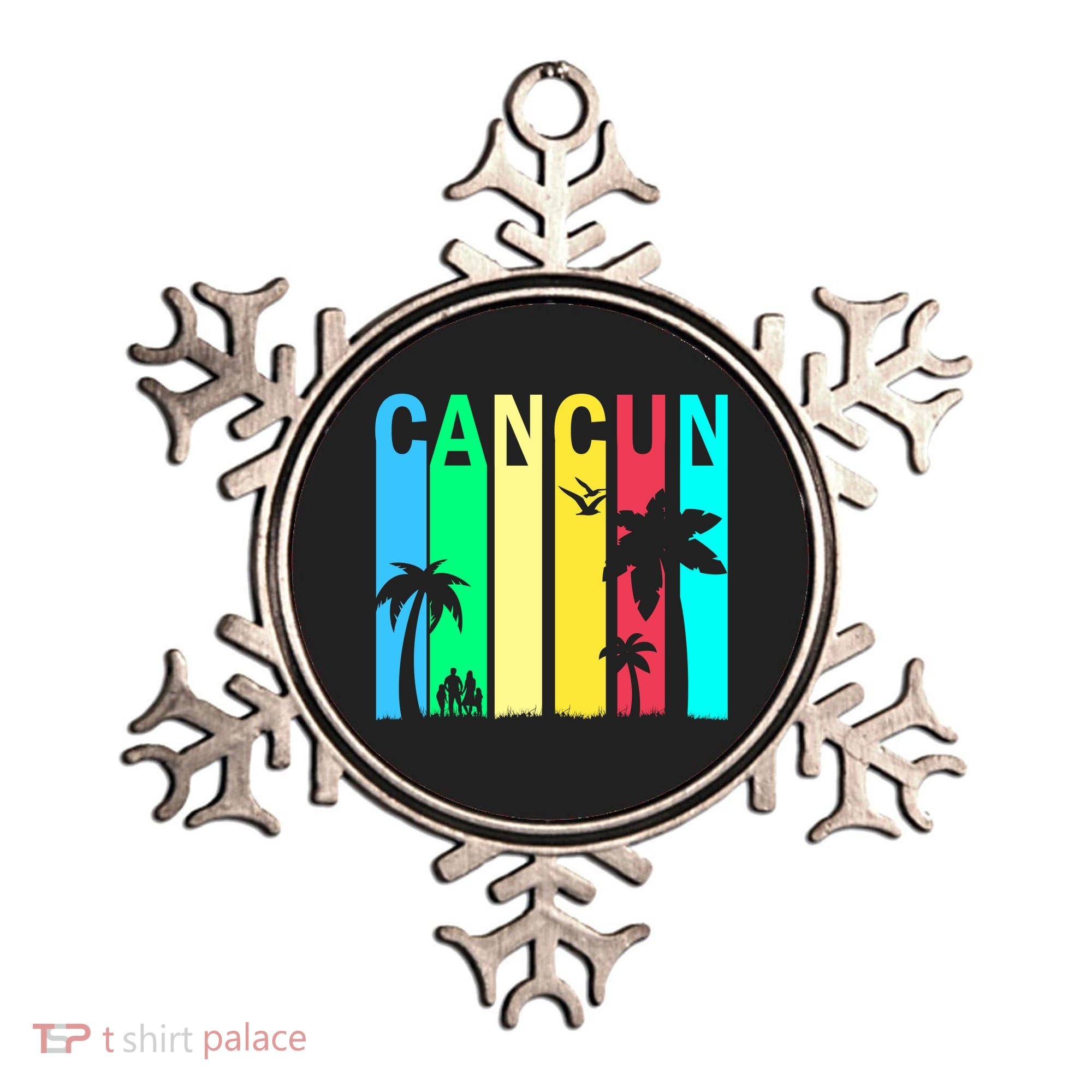 Cancun Retro Logo Ornament