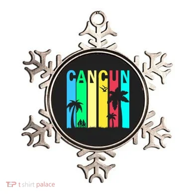 Cancun Retro Logo Ornament