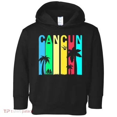 Cancun Retro Logo Toddler Hoodie