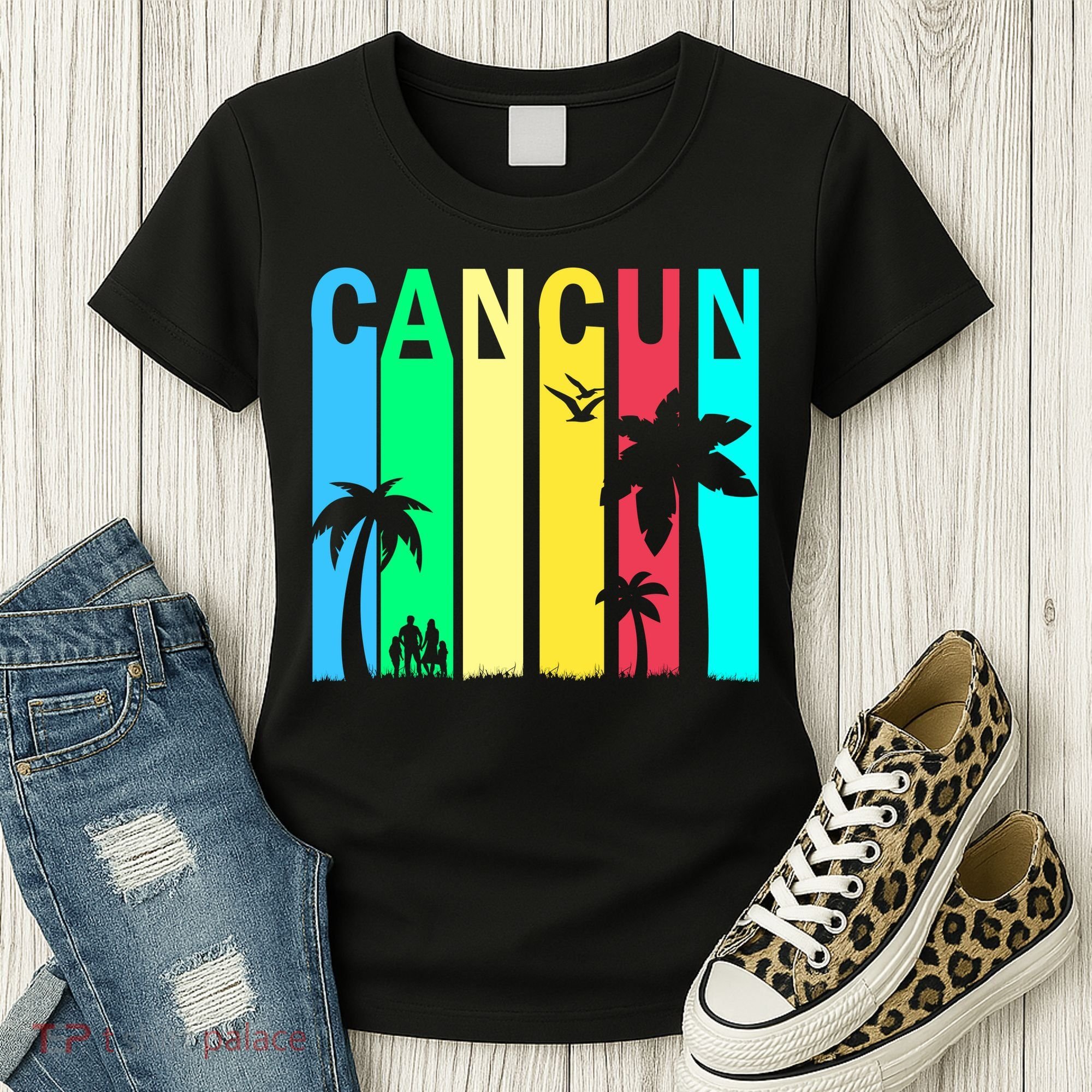 Cancun Retro Logo Women's T-Shirt