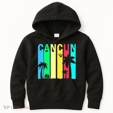 Cancun Retro Logo Kids Hoodie